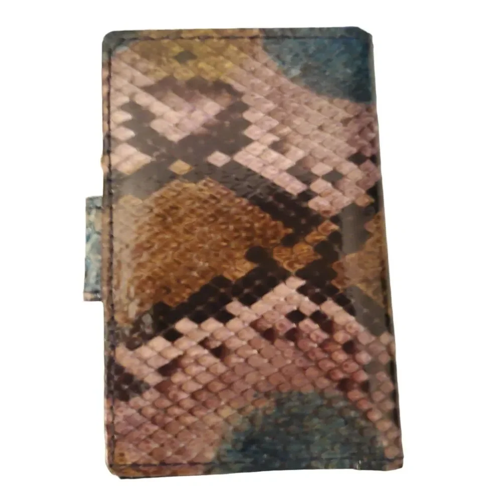 Bosca By Hugo Bosca Vintage Genuine Python Snake Key Wallet NEW